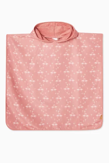Printed UV Poncho in Nylon