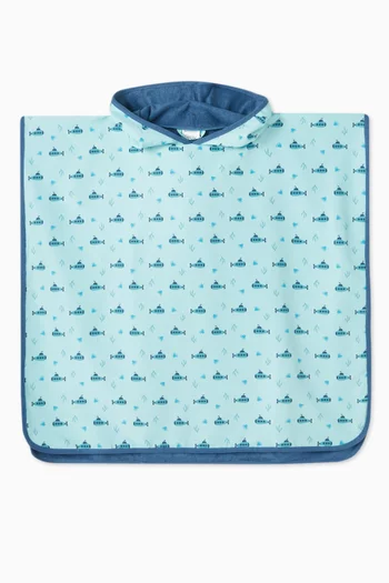 Printed UV Poncho in Nylon