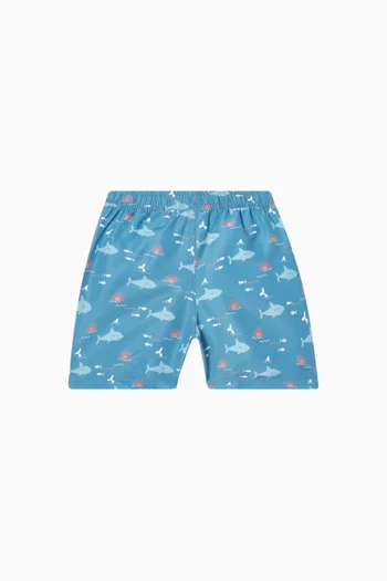 Printed Swim Shorts in Recycled Nylon
