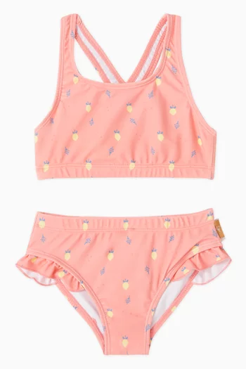 Printed UV Bikini Set in Recycled Nylon