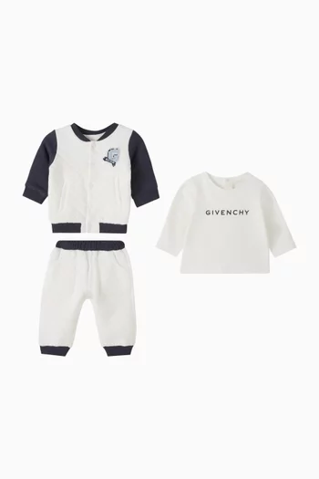 Logo 3-piece Co-ord Set in Cotton