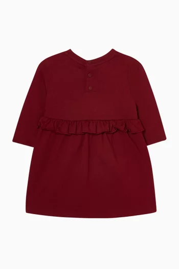 Logo Ruffled Dress