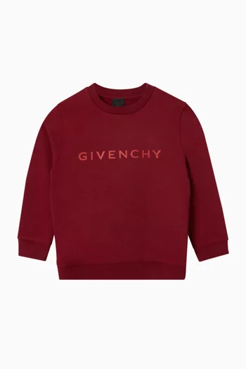 Logo Sweatshirt in Cotton Blend