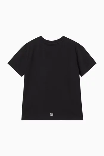 Logo Label T-shirt in Cotton