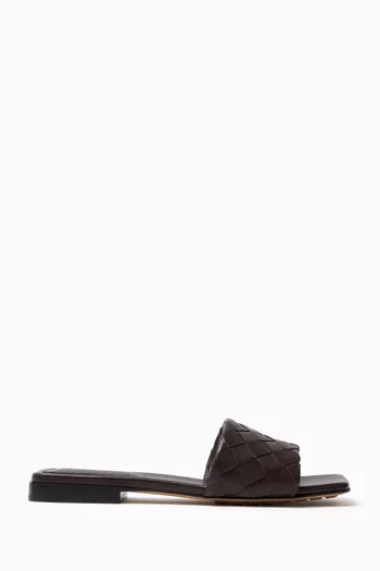Parco Mule Sandals in Intrecciato Leather