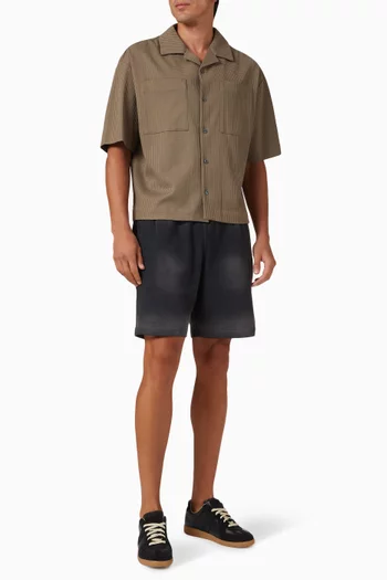 Drawstring Shorts in Washed Jersey