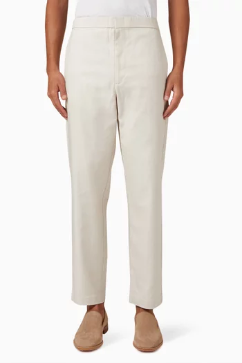 Tapered Pants in Twill