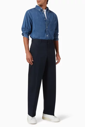 Button-up Shirt in Chambray