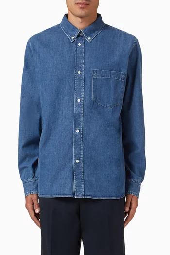Button-up Shirt in Chambray