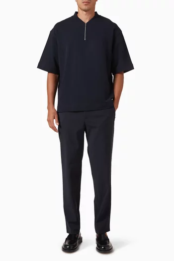 Straight-leg Pants in Wool-blend