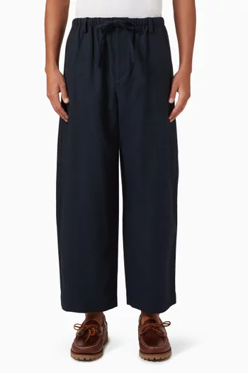 Barrel-leg Drawstring Pants in TENCEL™-blend