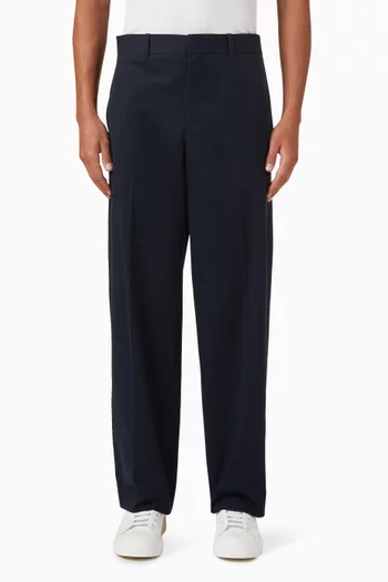Relaxed Straight-leg Chino Pants in Cotton