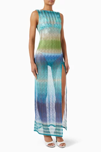 Sheer Knit Cover-up Dress