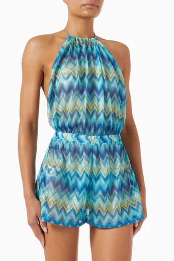 Open-back Knit Jumpsuit