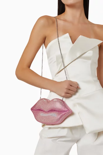 Hot Lips Embellished Clutch