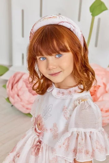 Floral Headband in Chiffon