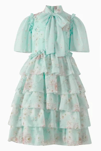 Floral Dress in Chiffon
