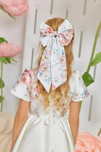 Floral Hairbow in Cotton