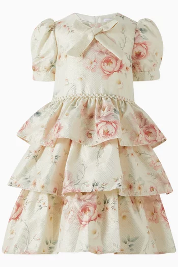 Frill Floral Dress