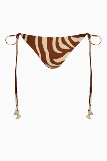Sagrado Reversible Zebra Bikini Briefs