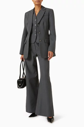 Beirut Hourglass Blazer in Gabardine