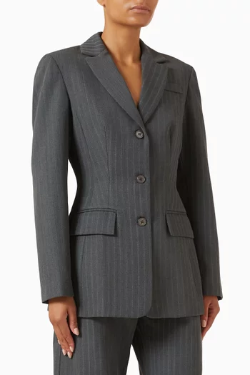 Beirut Hourglass Blazer in Gabardine
