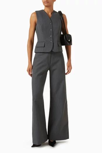 Nebo Gilet Vest in Gabardine