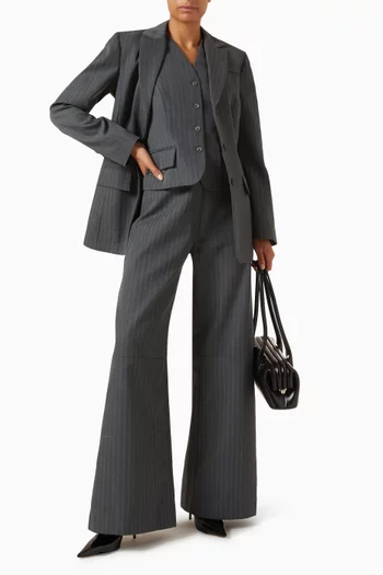 Mago Flared Pants in Crepe
