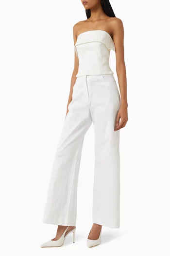 بنطال ماجو بقصة واسعة كريب