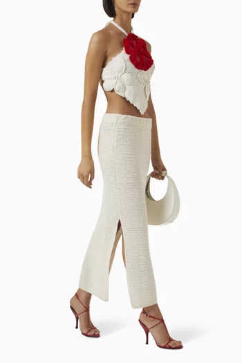 Suki Flower Top in Crochet