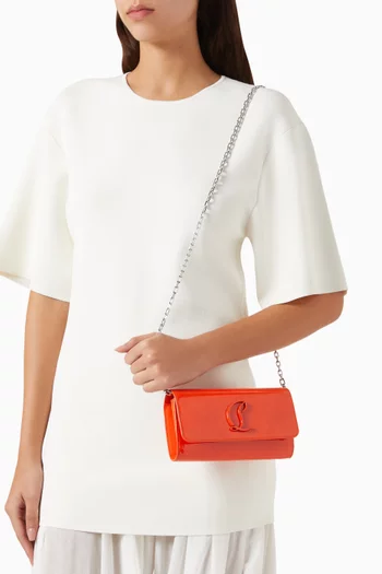 Loubi54 Wallet on Chain in Patent Leather