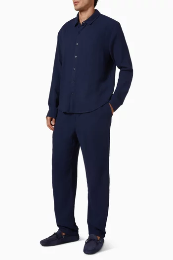 Pull-on Pants in Cotton Gauze
