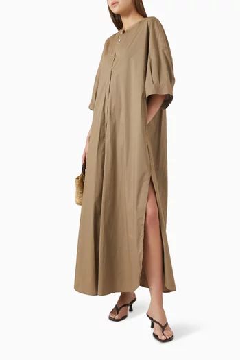 Enzo Maxi Dress in Cotton Poplin