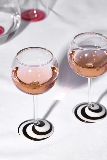 Swirl Wine Glass, Set of 2