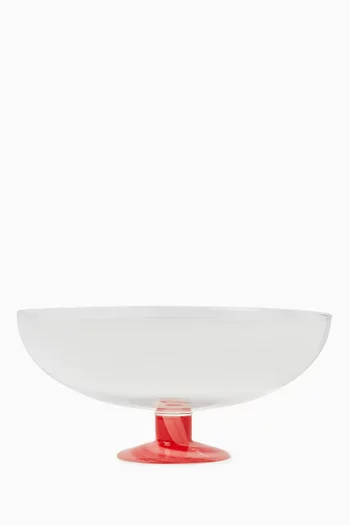 Swirl Salad Bowl in Borosilicate Glass