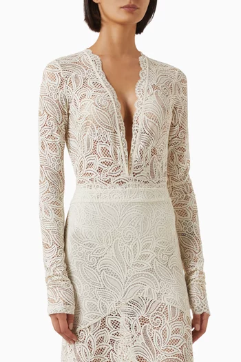 Ariella Bodysuit in Vintage Lace