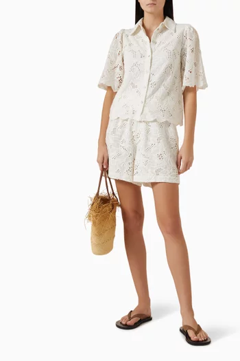 قميص ياساجا مزين بتطريزات قطن عضوي