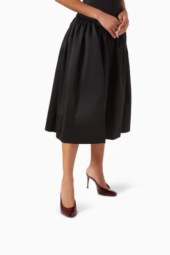 Almond-toe 100 Mules in Patent Leather