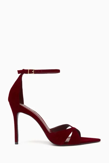 Strappy 100 Sandals in Suede
