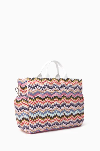 Zigzag Print Diaper Bag