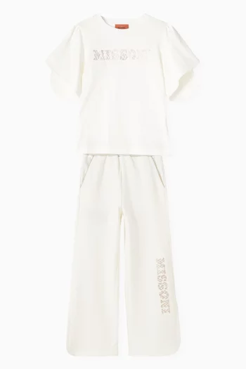 Logo Wide Leg Pants