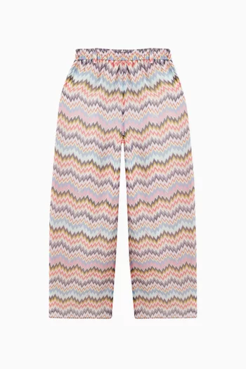 Zig Zag Wide-leg Pants