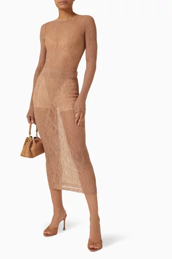 Sheer Bodysuit in Lace