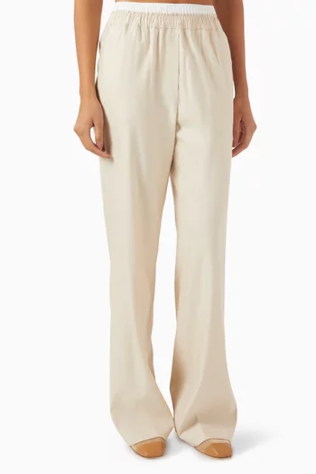 Bristol Straight-leg Pants in Linen Blend