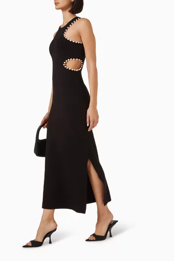 Escena Midi Dress in Viscose-blend Knit