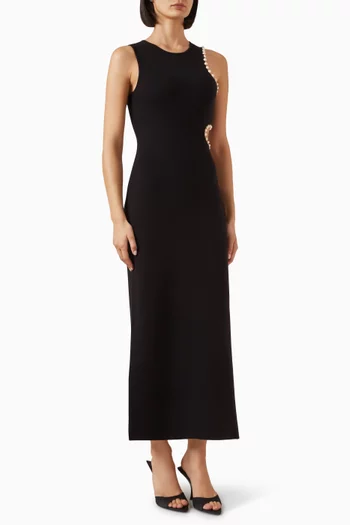 Escena Midi Dress in Viscose-blend Knit