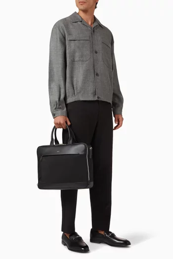 Vogel Briefcase in Nylon & Leather