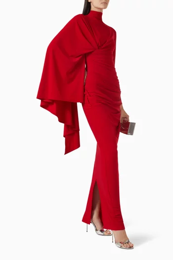 Draped Maxi Dress