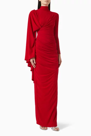 Draped Maxi Dress