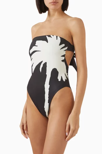 Palm Printed One-piece Swimsuit
